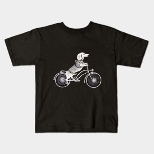 Biking Doxie Kids T-Shirt